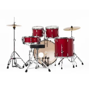PEARL Roadshow Batterie 22"/5pcs - Pack Sabian 2cymb - Matte Red