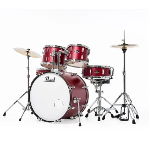 PEARL Roadshow Batterie 22"/5pcs - Pack Sabian 2cymb - Matte Red
