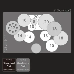 EFNOTE Pro 703X Batterie Power Set