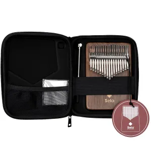 Kalimba Sela 17 Lames Solid Black Walnut