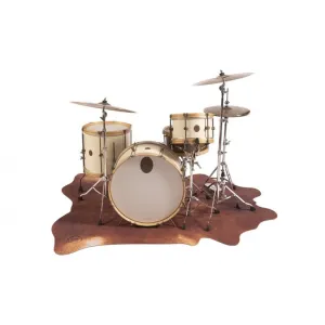 Tapis Drum N Base 185 X 160Cm - Vegan Betsy - Marron