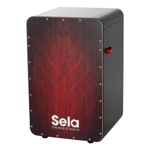 SELA SE-047 Cajon Ca Black Pro Red Dragon 