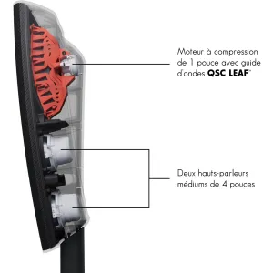 QSC KC12T-BK-SYSTEM Enceinte Colonne Active 1500w 