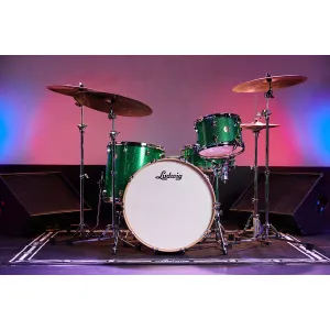 LUDWIG Continental Series Batterie 26"/4pcs Green Sparkle