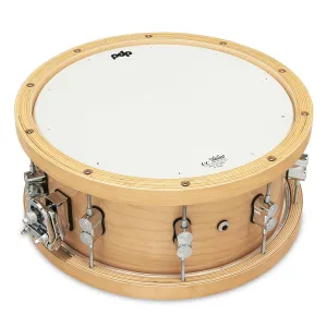 PDP Concept Series Caisse Claire 14"x 6.5" Natural Wood Hoop 20-Ply