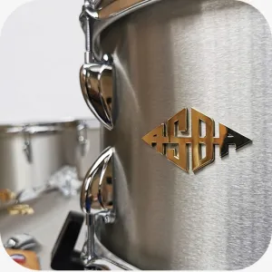 ASBA Metal Batterie 22"/3pcs Brushed Stainless Steel