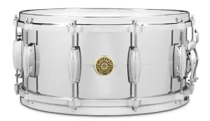 GRETSCH USA Custom Caisse Claire 14"x 6,5" Laiton - Chrome Over Brass