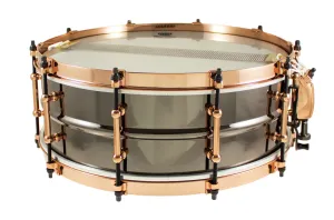 WORLDMAX Black Dawg Caisse Claire 14"x 05" Laiton Aztec Gold Vintage