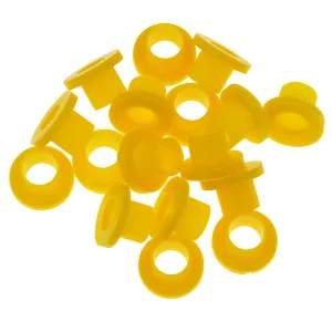 Rondelle Danmar Nylon - Jaune - 20Pcs