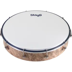 Tambourin Stagg 12" Accordable - Peau Plastique - Bois