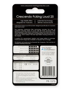 Ear Crescendo Pro Fcking Loud - 25Db