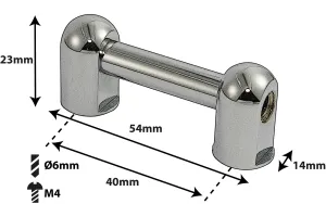 Coquille Spare Drum Tube Lug - Double Tirant - 40Mm