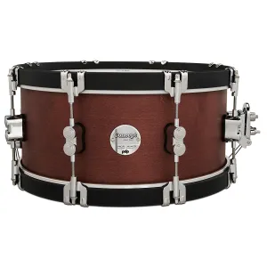 PDP Concept Classic Caisse Claire 14"x 6.5" Oxblood Stain/Ebony Hoop