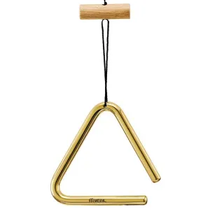 Triangle Meinl Laiton Massif 10Cm + Cordelette Et Poignee Bois