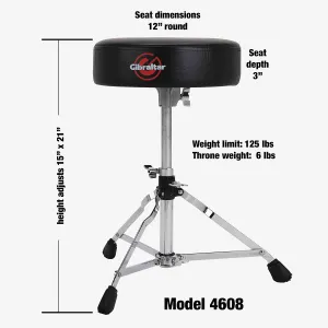GIBRALTAR 4608 Siège Rond Simple Embase