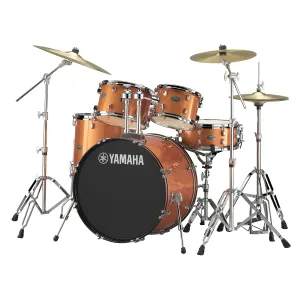 YAMAHA Rydeen Batterie 20"/5Pcs Orange Glitter + Cymbales