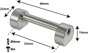 Coquille Spare Drum Tube Lug - Double Tirant - 55Mm
