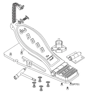 Vis DW SP701 Pour Talonet Courte 9mm (X1)