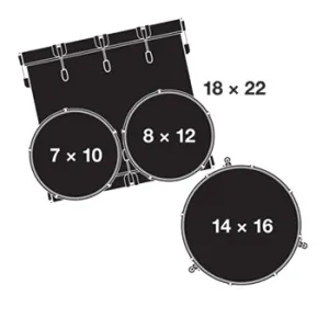 GRETSCH USA Brooklyn Batterie 22"/4pcs Satin Natural