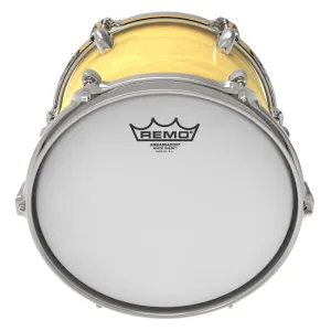REMO White Suede 08" Ambassador