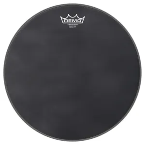 REMO Black Suede 13" Hazy Ambassador