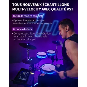 DONNER DN201 BackBeat Batterie Électronique