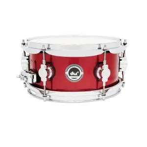 DWe Caisse Claire 14"x 6.5" Black Cherry Metallic Lacquer Bundle