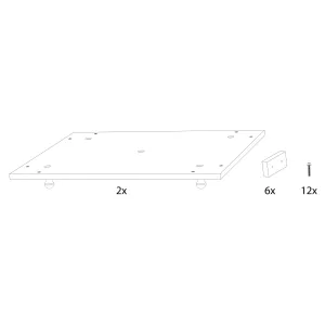 LA BAGUETTERIE Podium Anti-Vibration 2pcs 150x60cm ou 120x75cm
