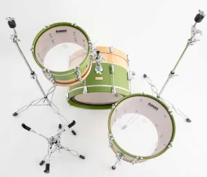 DIXON Little Roomer Select Batterie 20"/3pcs Satin Military Green w/Natural Mahogany