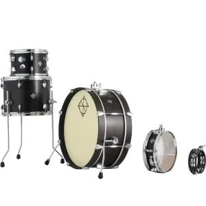 DIXON Little Roomer Batterie 20"/4pcs Satin Black Coal Lacquer