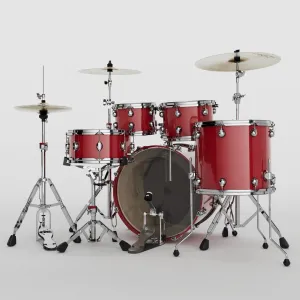 DS DRUMS Groove Master Batterie 22"/5pcs Spicy Red Lacquer