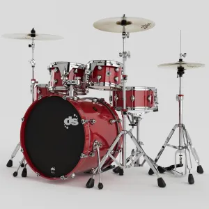 DS DRUMS Groove Master Batterie 22"/5pcs Spicy Red Lacquer