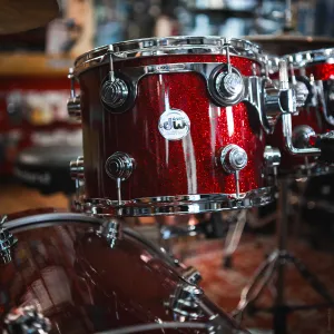 DW Collector's Sonicply Batterie 22"/5pcs Finish Ply Ruby Glass 