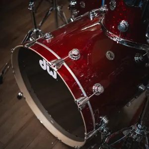 DW Collector's Sonicply Batterie 22"/5pcs Finish Ply Ruby Glass 