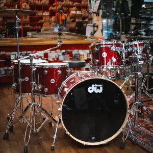 DW Collector's Sonicply Batterie 22"/5pcs Finish Ply Ruby Glass 