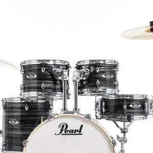 PEARL Export Fusion Batterie 20"/5pcs Graphite Silver Twist