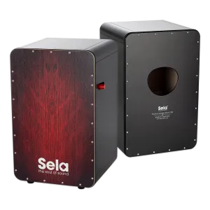 SELA SE-047 Cajon Ca Black Pro Red Dragon 