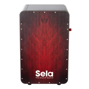 SELA SE-047 Cajon Ca Black Pro Red Dragon 
