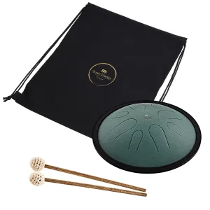 MEINL SONIC ENERGY CSTD1DG Compact Steel Tongue Drum 10" Si Mineur 432hz, 8 Notes, Dark Green