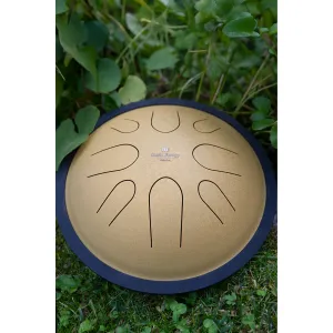 MEINL SONIC ENERGY CSTD3G Compact Steel Tongue Drum 10" Ré Mineur 432hz, 8 Notes, Gold