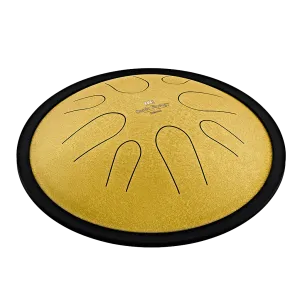 MEINL SONIC ENERGY CSTD3G Compact Steel Tongue Drum 10" Ré Mineur 432hz, 8 Notes, Gold