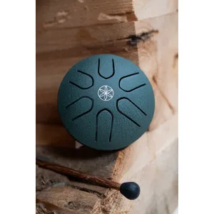 MEINL SONIC ENRGY PSTD4DGGOL Pocket Steel Tongue Drum 3" 6 Notes 440hz, La Majeur, Dark Green Germ of Life