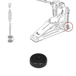PEARL NP-470 Écrou Nylon pour Kit Ressort P930