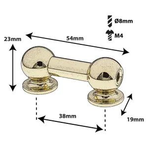 SPAREDRUM Coquille Tube Lug Double Tirant 38mm Gold