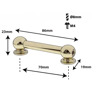 SPAREDRUM Coquille Tube Lug Double Tirant 70mm Gold