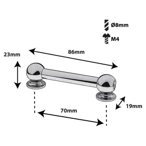 SPAREDRUM Coquille Tube Lug Double Tirant 70mm