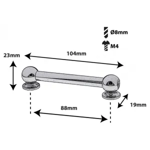 SPAREDRUM Coquille Tube Lug Double Tirant 88mm