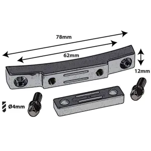 SPAREDRUM STOB5BK Contrepartie Declencheur "Deluxe" 62mm Black