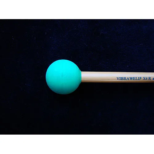 VIBX4R Mailloche Xylo Vibrawell Rot Paire Caout Vert Med 25 Mm