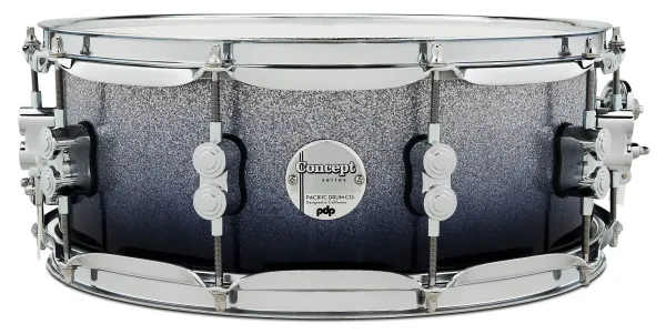 Produit PDP Concept Maple Caisse Claire 14"x 5.5" Silver/Black Fade Lacquer Image